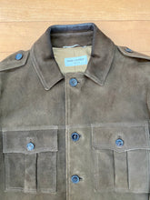 Load image into Gallery viewer, Saint Laurent Paris x Hedi Slimane Suede Safari Jacket Size 44