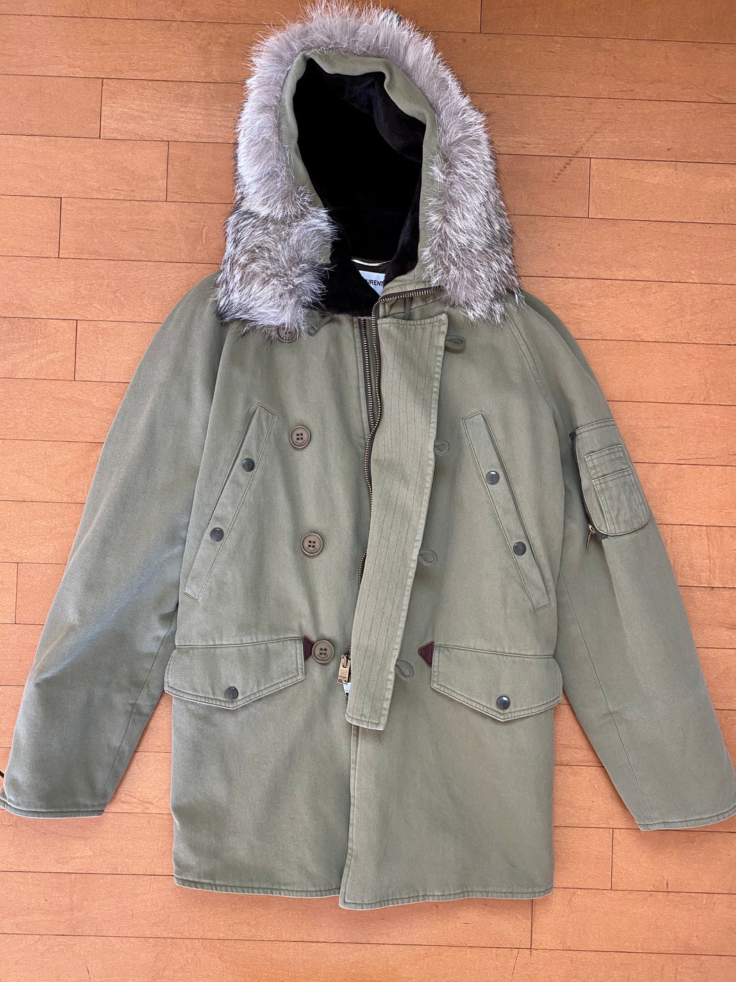 Saint Laurent Paris x Hedi Slimane Parka Size 42