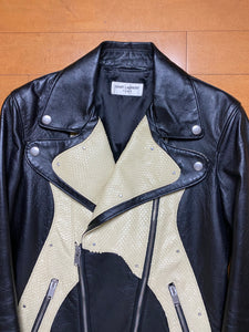 Saint Laurent Paris x Hedi Slimane Motorcycle Jacket Size 42