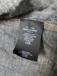 Saint Laurent Paris x Hedi Slimane Denim Western Shirt Size XS