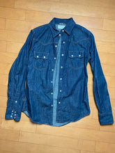 Load image into Gallery viewer, Saint Laurent Paris x Hedi Slimane Denim Western Shirt Size XS