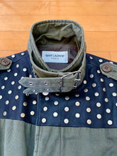 Load image into Gallery viewer, Saint Laurent Paris x Hedi Slimane Studded Military Jacket Size 44