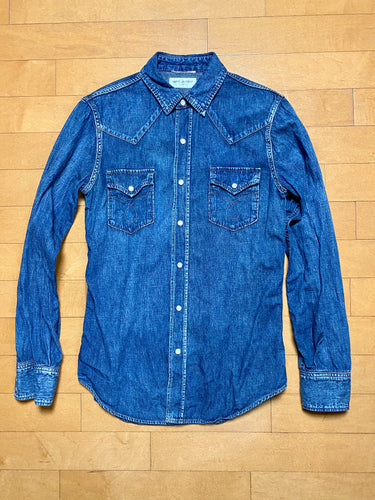 Saint Laurent Paris x Hedi Slimane Denim Western Shirt Size S